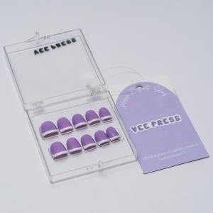 LAVENDER FRENCH NAILS